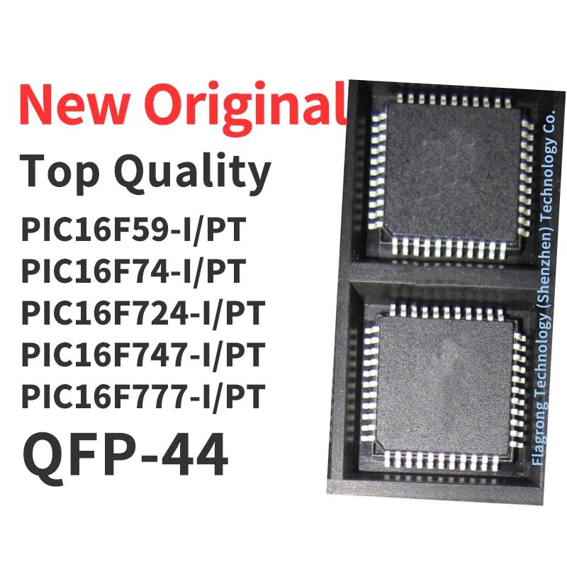 (1 Pcs) PIC16F59 PIC16F74 PIC16F724 PIC16F747 PIC16F777 -I/PT QFP Chip IC New Original