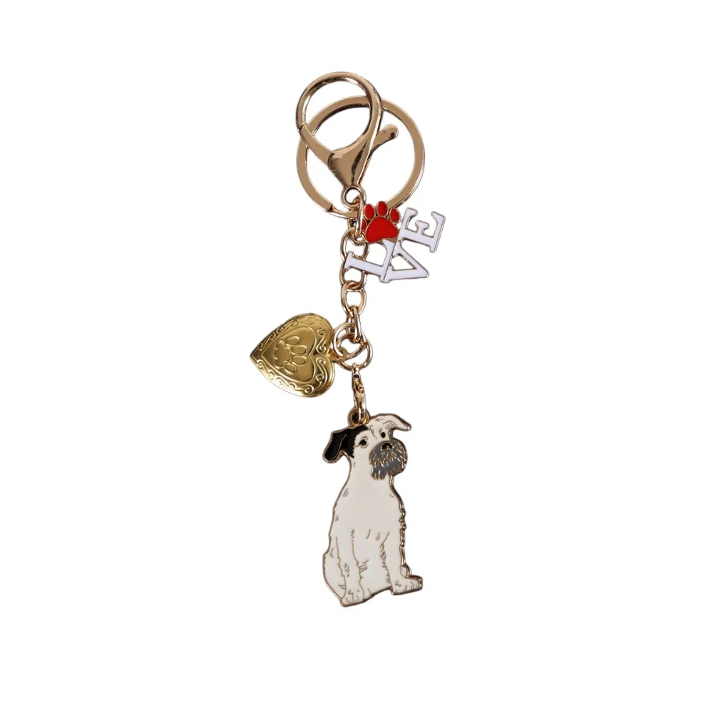 Beagle Cute Dogs Keychain Exquisite Fashion Puppy Photo Keychain DIY Creative Pet Hair Storage Pendant Unisex
