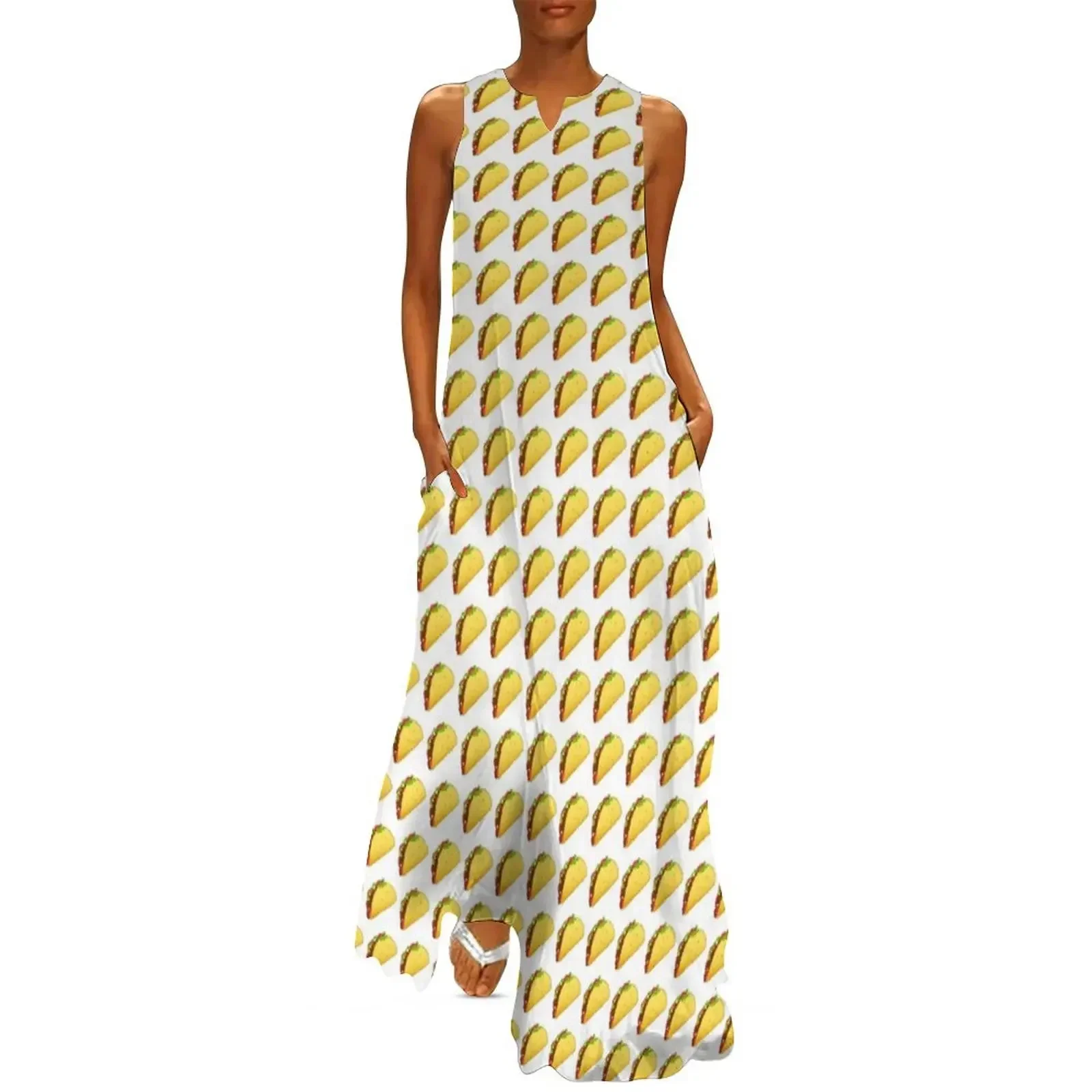 

Taco pattern Long Dress women's elegant loose dresses dress summer 2025 women Clothing women's luxury party dress