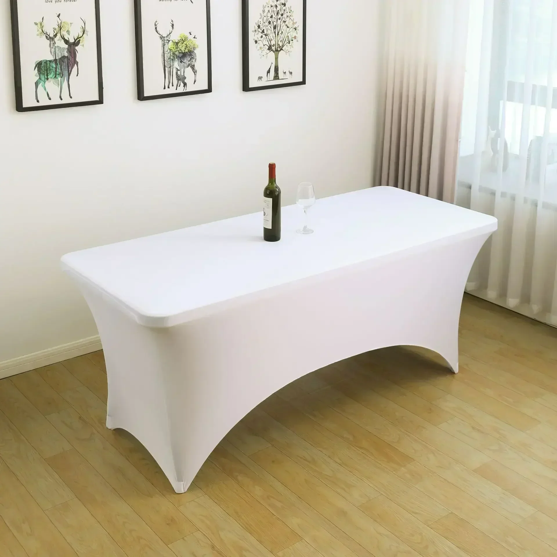 

Elastic Tablecloth Cocktail Bar Conference Wedding Banquet Tablecloth gray22