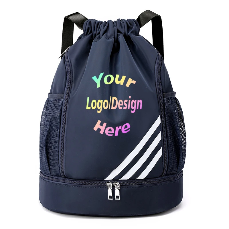 Customized Travel Bag Drawstring Basketball Bag Outdoor Gym Personalized Logo Design Backpack Gym Bag For Men Sports