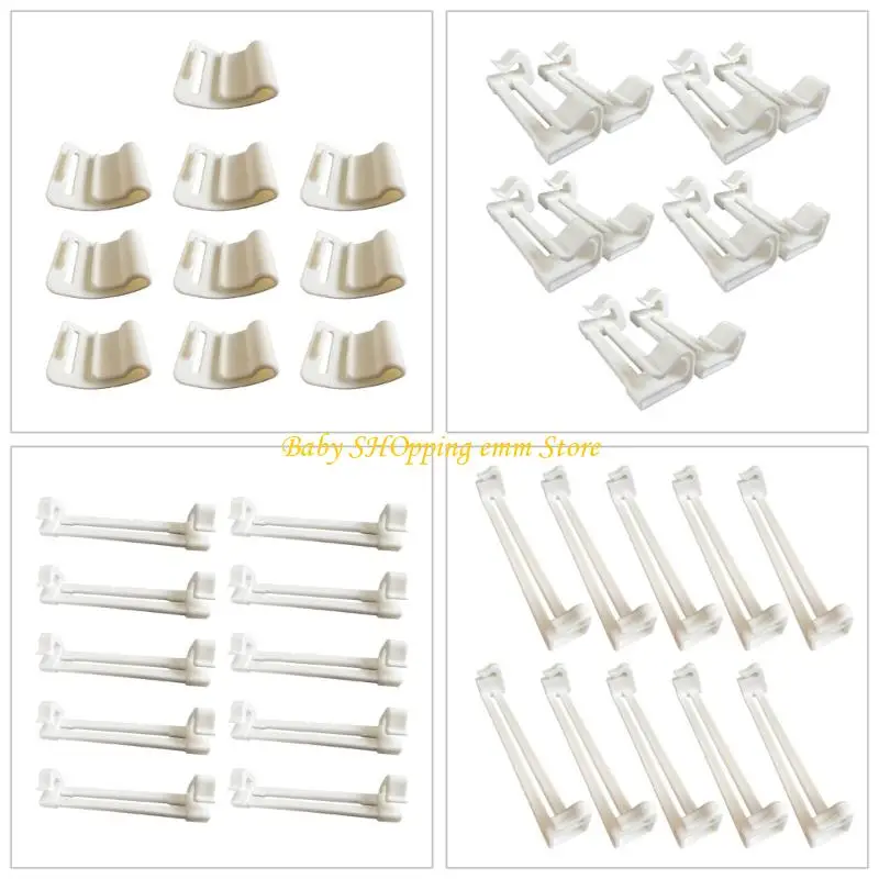 

23GD Set of 10Pcs Baby Bath Net Clasps Slip Resistant Design Safe Infant Bathing