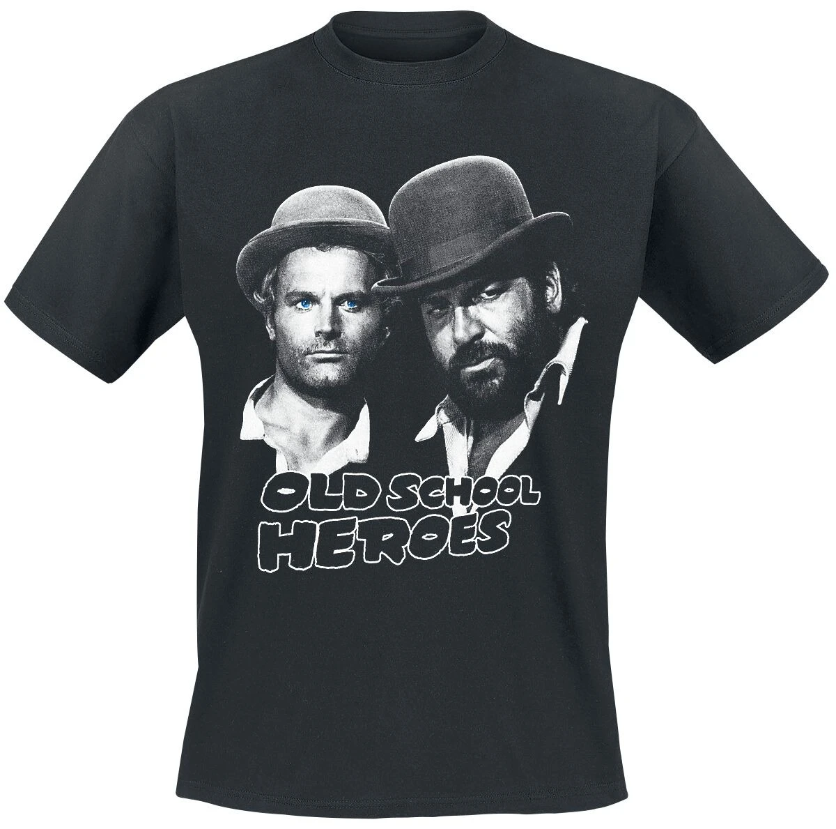 

Oldschool Heroes Bud Spencer Периферийный узор с принтом Летние элитные брендовые хлопковые мужские и женские футболки с короткими рукавами