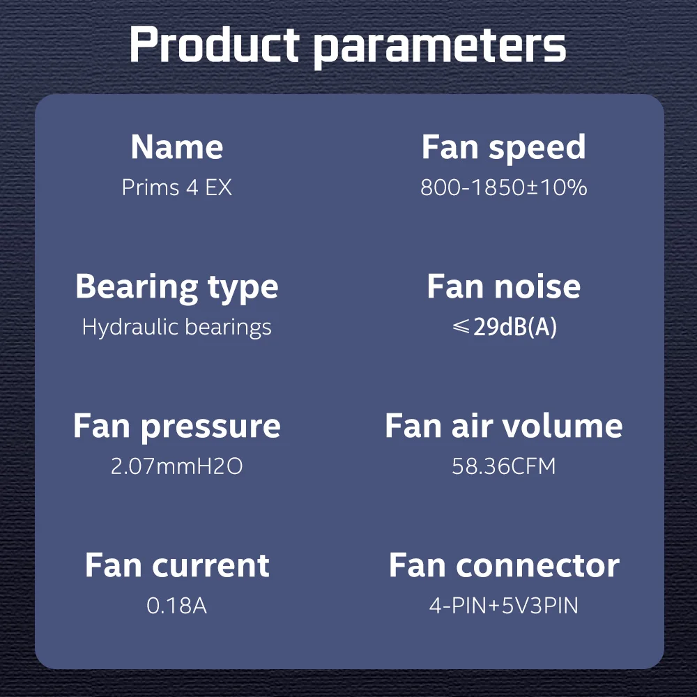 Jungle Leopard Prism 4 EX Case Fan 12CM Cooling Desktop Silent Divine Light Synchronous Side Infinite Mirror PWM