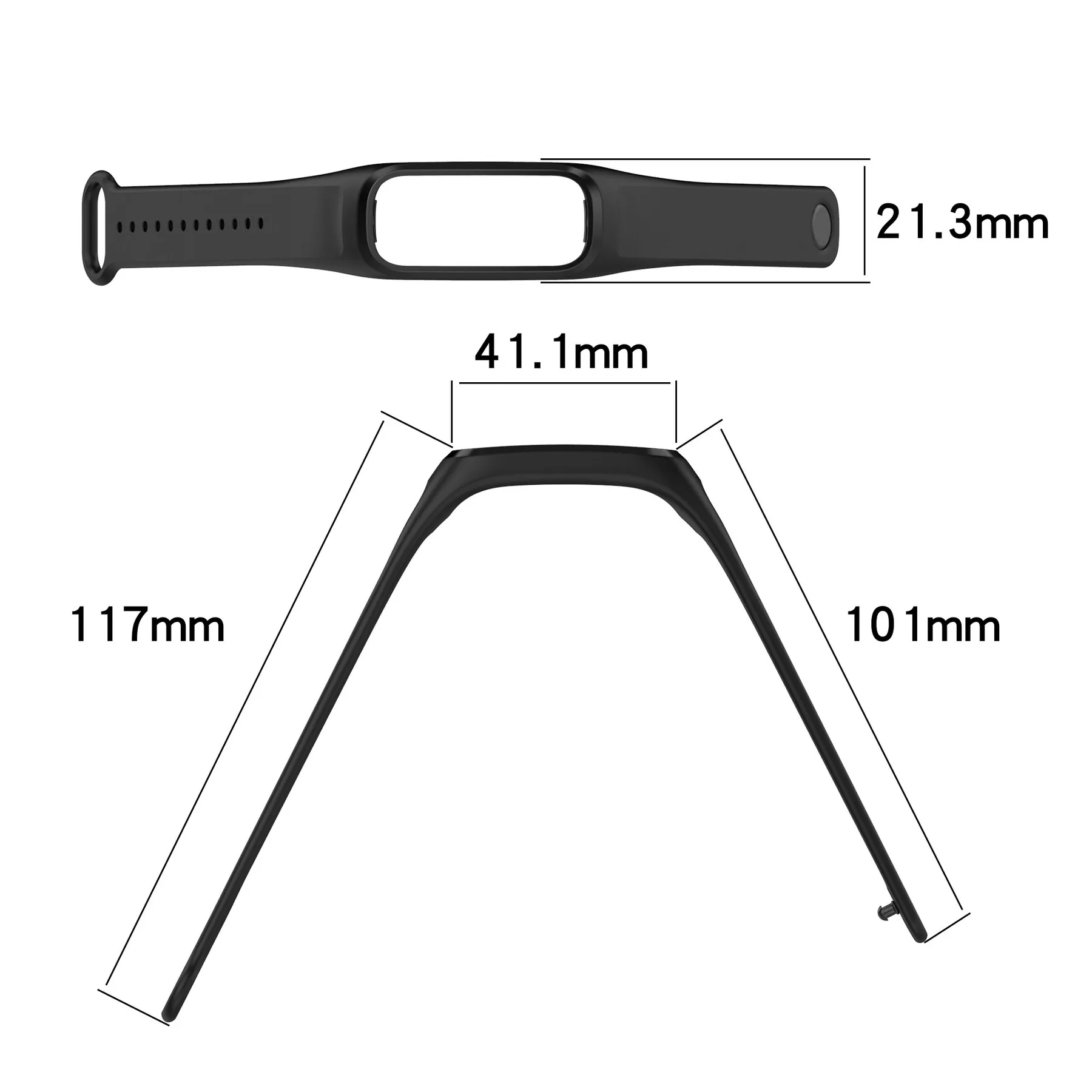 Strap For OPPO Band Replacement Watch Strap For Oppo Band Fitness Tracker Soft Silicone Sports Wristband