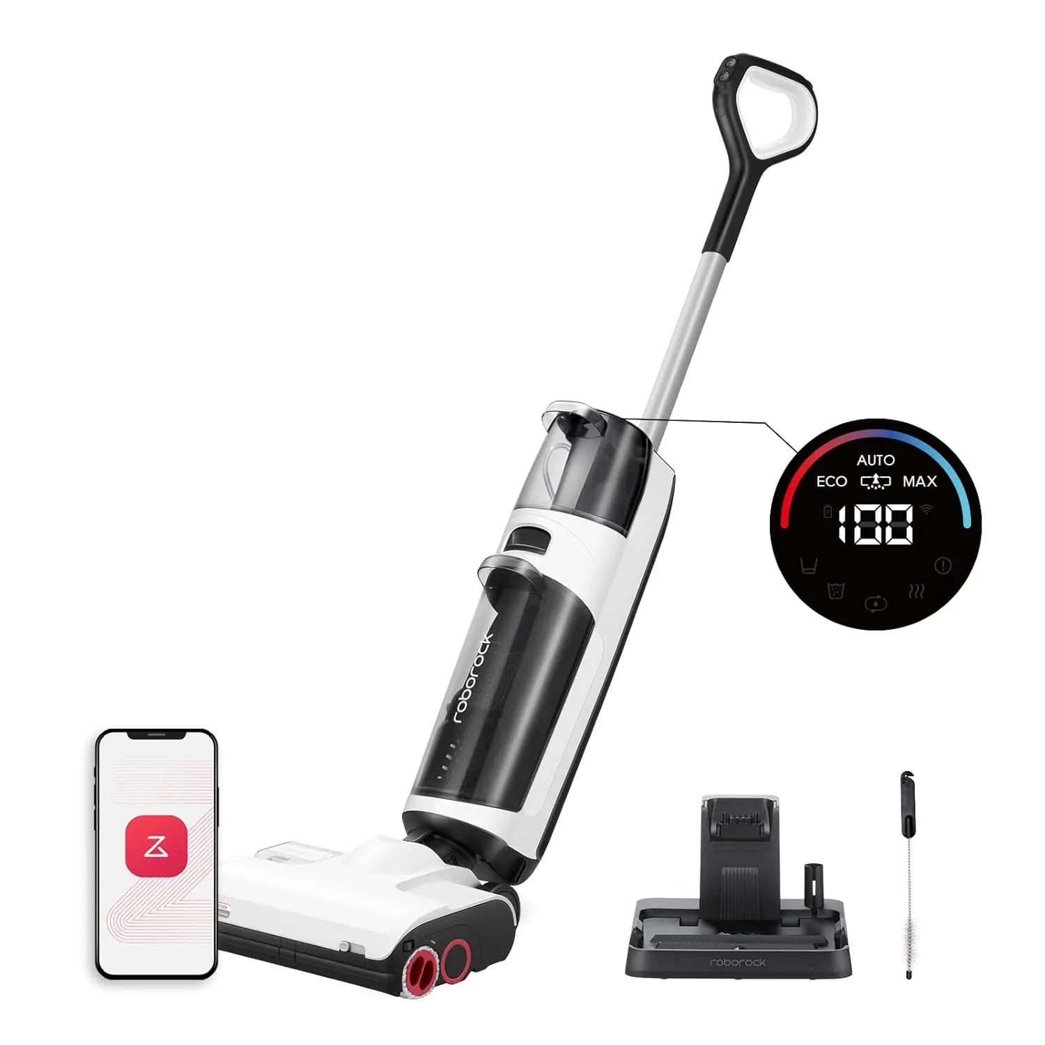 

Roborock Dyad Pro Wet Dry Vacuum Cleaner with Double Rollers Cordless Vacuum Mop All in One Self-Cleaning & Drying System USA