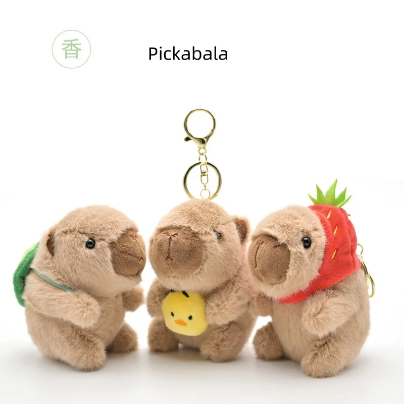 Porte-clés en peluche de la série DolDave Mouse, jouet en peluche, pendentif beurre, mode, Kapibala, marron