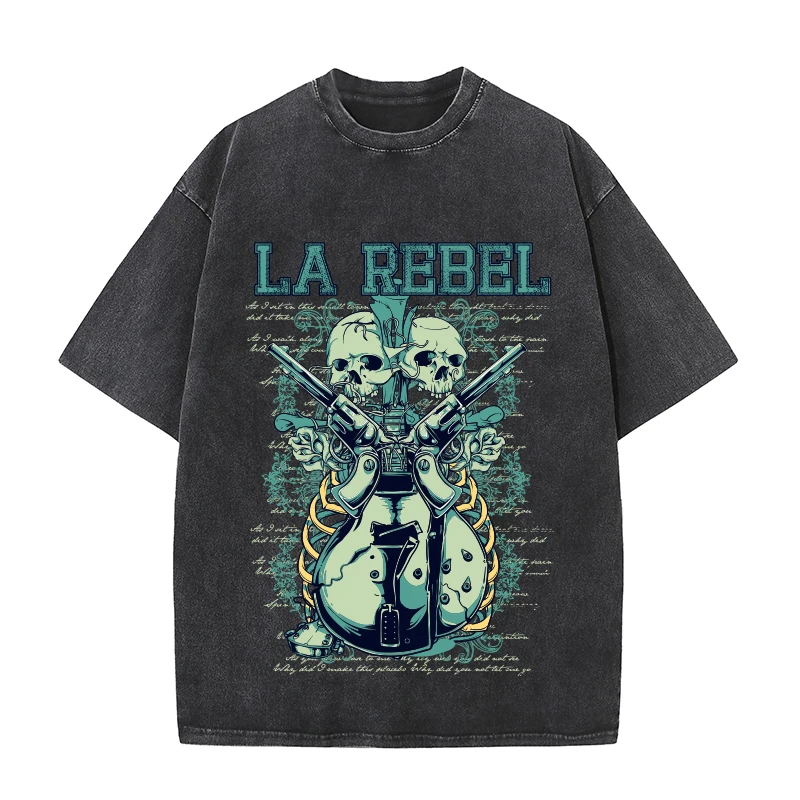 Personalized T-shirt Skull Women Pulovers Unisex Ladies Tops Y2k Clothes Short Sleeve Tee Vintage Clothing Harajuku Fashion Top