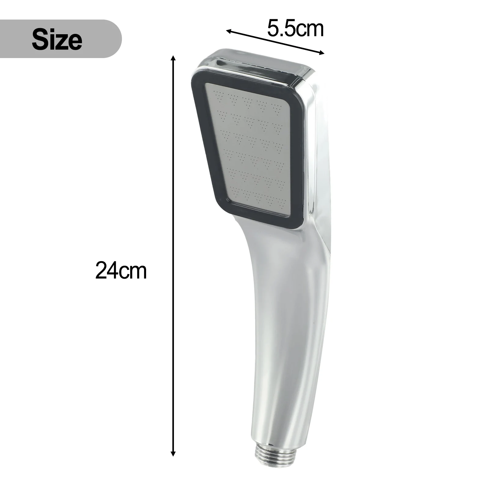 Bath Heads Shower Head Handset Heads Part Powerful 300 Holes ABS Accessories Electroplating Four Way Interface