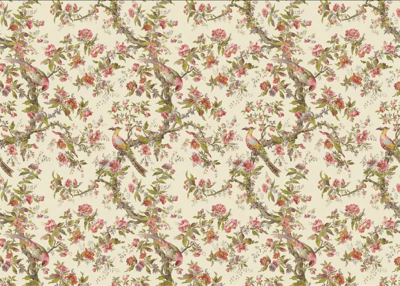 Customized size mural, European hand-painted peony wallpaper, covering the entire house with flowers and tiled layout wallpaper