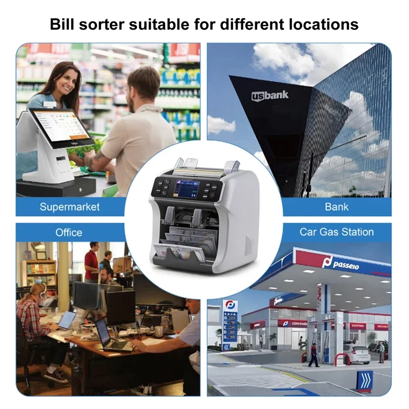 TLF Multi Currency Cis Mixed Denominations Banknotensortiermaschine Value Bill Money Counter Mix Banknotensortierermaschine