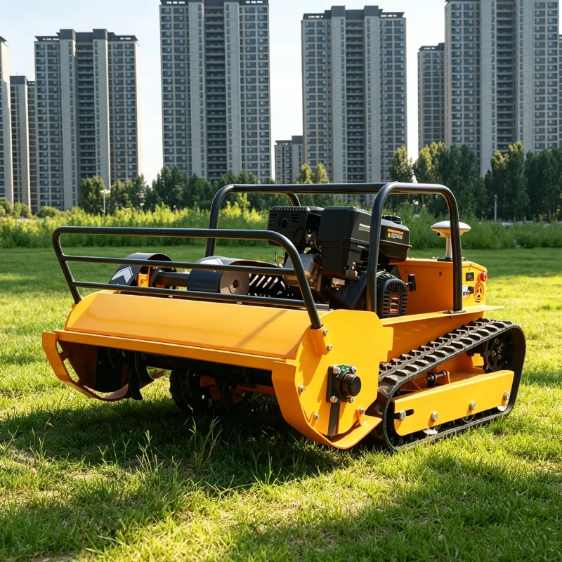 

Customized fuel powered tracked lawn mower, high torque, steep slope, miscellaneous irrigation, weed cleaning machine