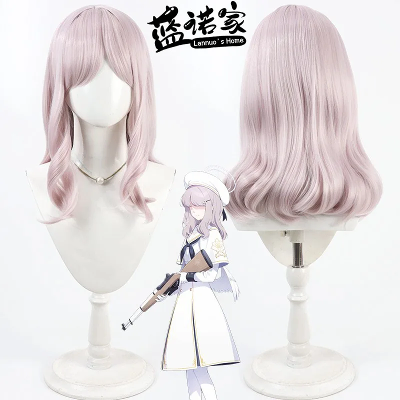 

Game Blue Archive Acos Cosplay Wig Halloween Party Prop Synthetic Hair Heat Resistant Fiber + Wig Cap