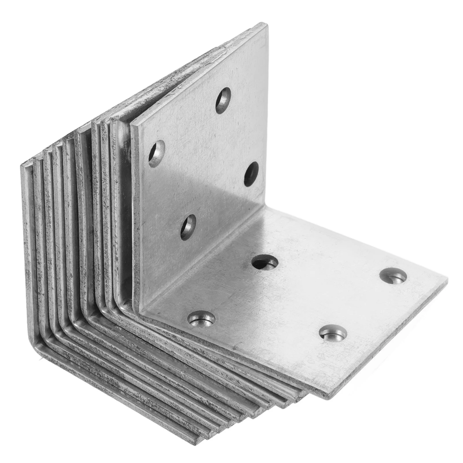 10 قطعة دعامات زاوية من الحديد المجلفن دعامات زاوية شديدة التحمل للأثاث الخشبي وخزانة الرف ودعم كونترتوب البناء