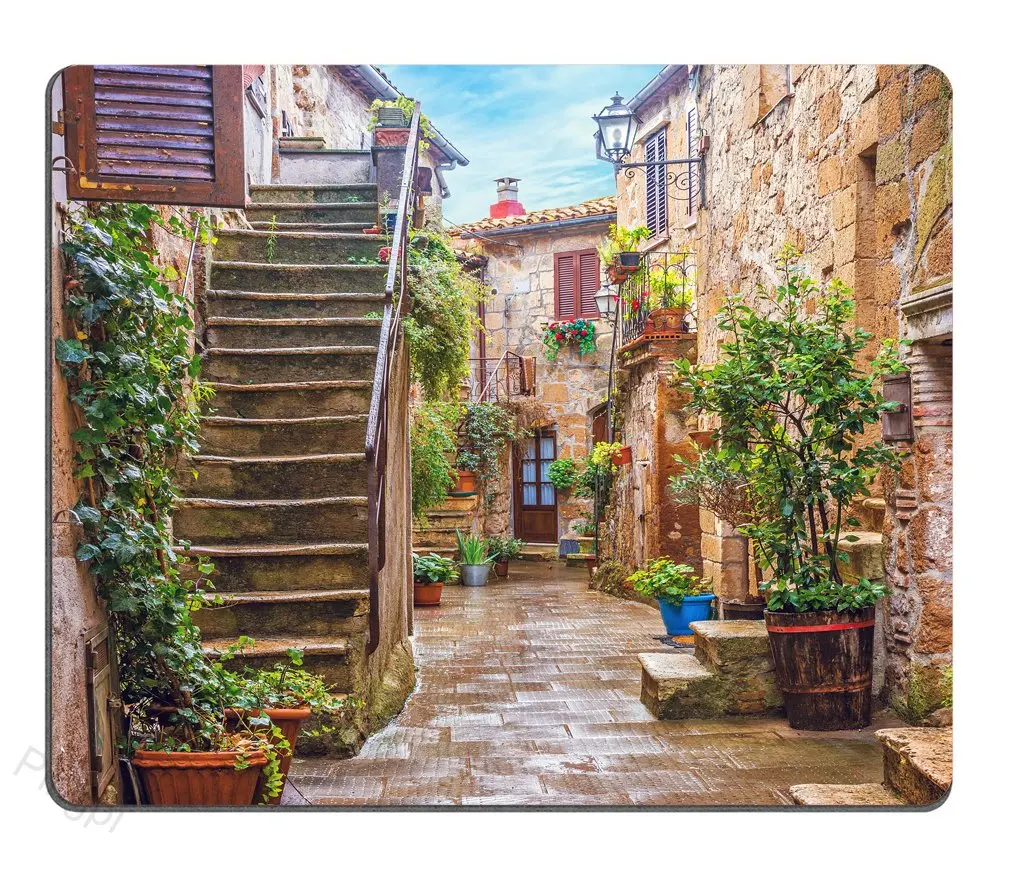 

High Quality Natural Scenery Printing Gaming Mousepad Gamer Mouse Mat Keyboard Mats Desk Pad Mousepads 22x18cm For Computer