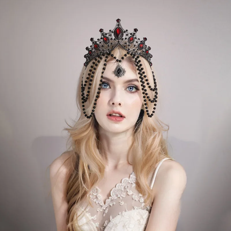 Baroque Crystal Tiaras And Crowns Headband For Women Party Bridal Wedding Hair Accessories Jewelry Crown Tiara Headband Gift