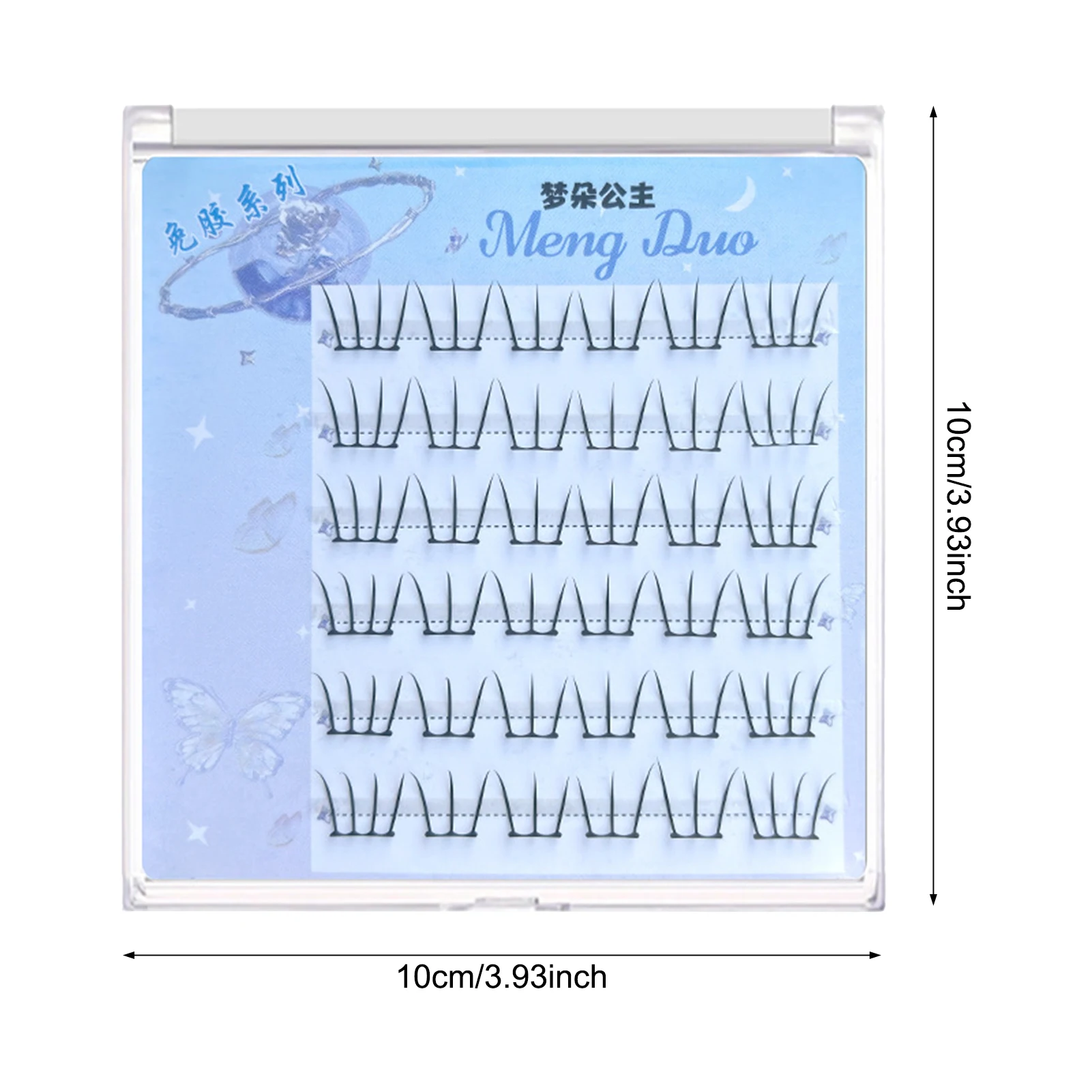 6 صفوف لا الغراء العنقودية رمش الكورية نمط DIY بها بنفسك رمش تمديد الطبيعية كرة لولبية واحدة العنقودية الرموش الصناعية أدوات التجميل