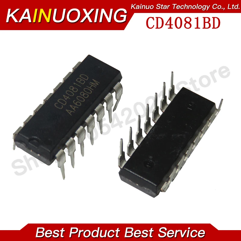 10PCS CD4081BD CD4081 4081 4081BD DIP14 4-2 input AND gate LogicIC