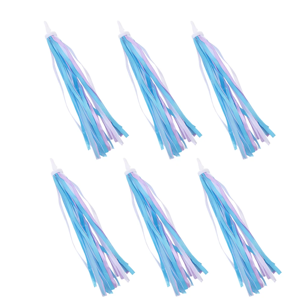 3 أزواج من أشرطة المقود للدراجات التي اصطياد العين وشرابة ديكور أشرطة متدفقة ديناميكية مناسبة للدراجات البالغة