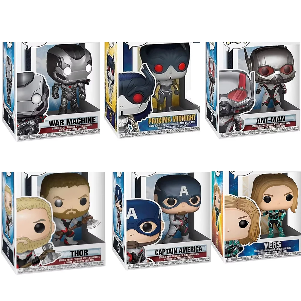 Marvel superhéroe Capitán América Thor máquina de guerra figura Ant-man modelo de juguete