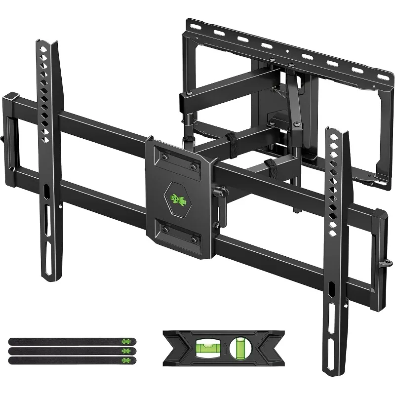 Full Motion TV Wall Mount for Most 47-84 inch Flat Screen/LED/4K TV, TV Mount Bracket Dual Swivel Articulating Tilt 6 Arms, Max