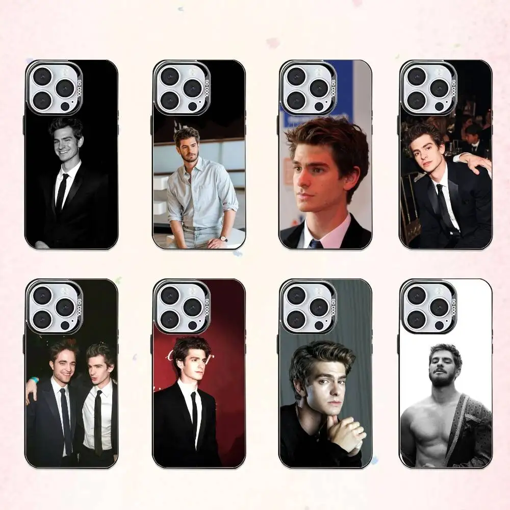 

Actor A-Andrew G-Garfield Phone Case For iPhone17,16,15,14,13,12,11 Plus,Pro Max Colored Silver Plated Inside Cover