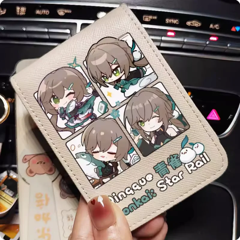 

Anime Honkai: Star Rail Qingque Fashion Wallet PU Purse Card Cash Holder Bag Cosplay Gift B520