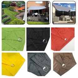 1Set 2x2/2.5x2.5/3x3 Shading Awning Outdoor Garden Camping Pool Summer Sunscreen Nets Khaki/Green/Grey/Black/Red/Yellow