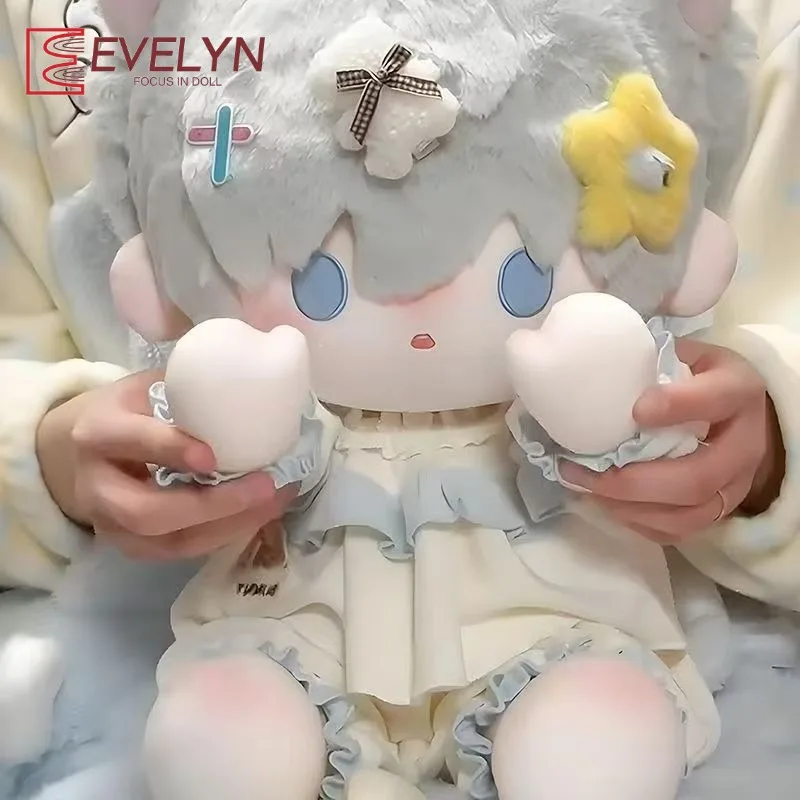 Evelyn Pajama Set 40Cm Doll Clothes Replacement Outfit Pants 40Cm Cotton Doll Clothes Changing Plush Patch Stuffed  Plush Suit