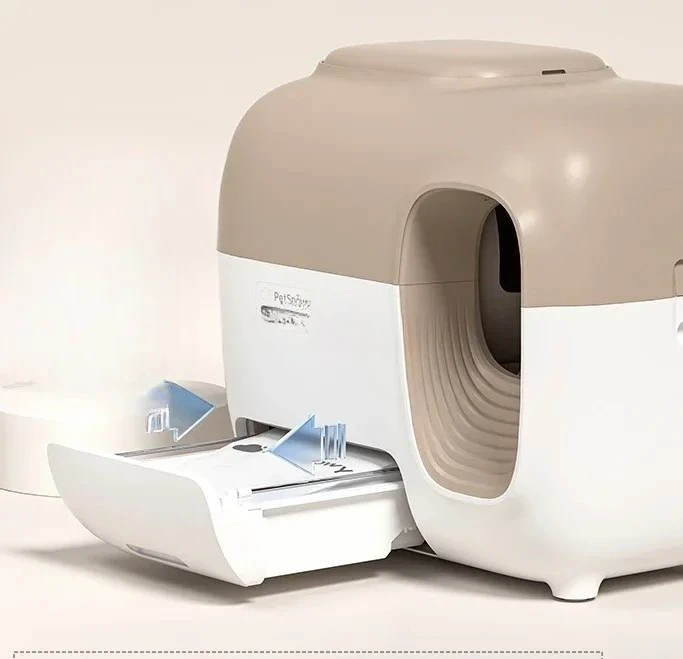 Smart cat toilet, automatic cat litter box, deodorizing top-in shit shoveling machine, oversized anti-splash