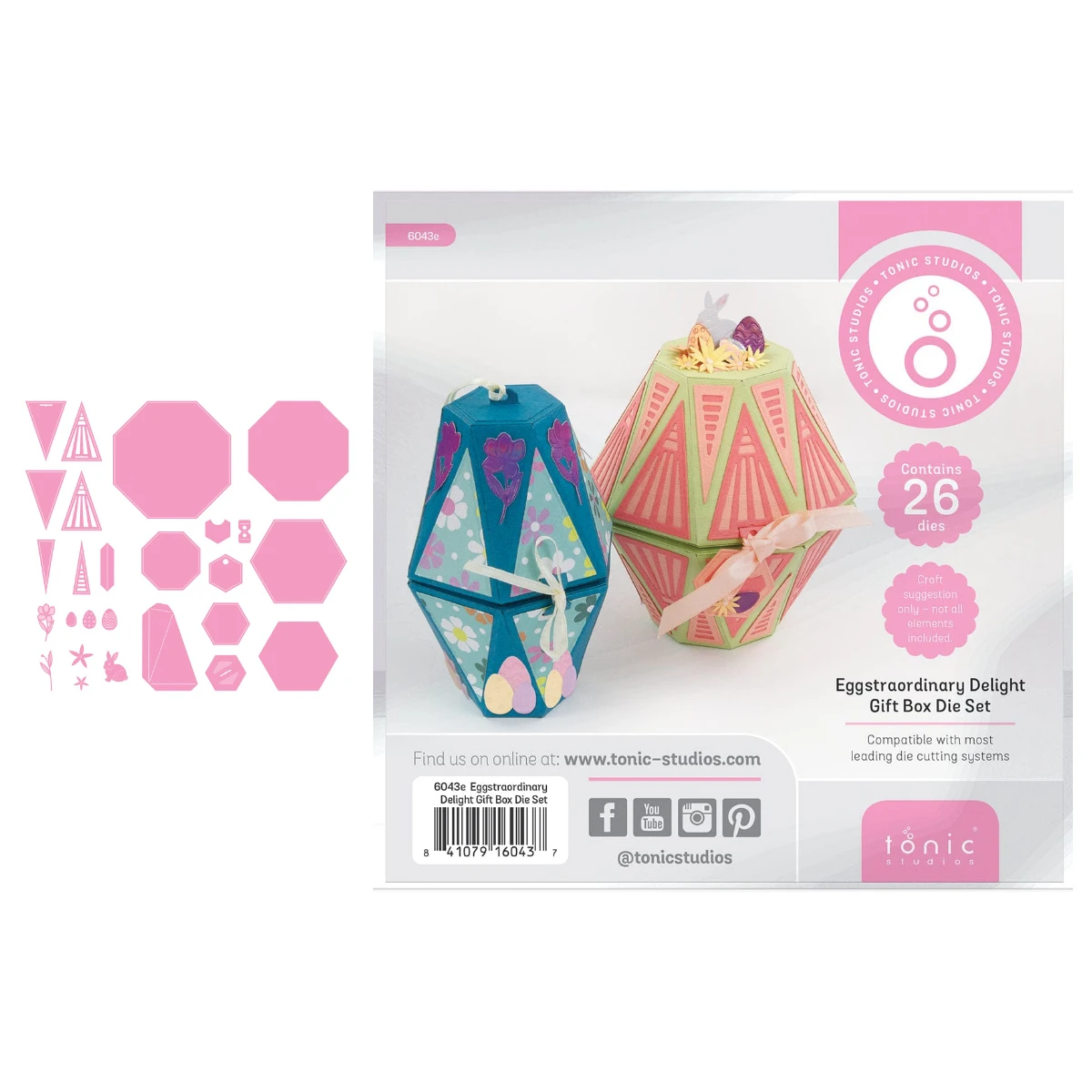 

New 2026 Tonic Die cuts Eggstraordinary Delight Box Die Set DIY Scrapbooking Greeting Card Diary Handmade Dies Stencils Stamp