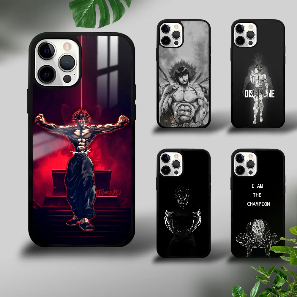 

Anime B_Baki H_Hanma Cool Phone Case For iPhone 16 15 14 13 12 11 Pro Xs Max Mini Plus Celulares Hard Funda