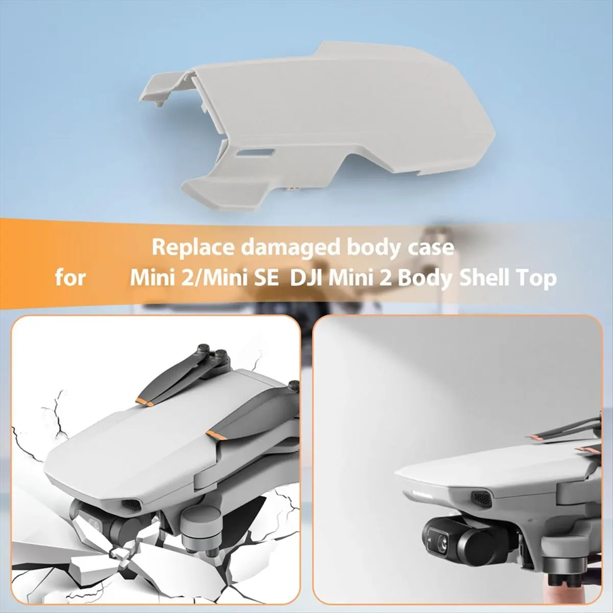 Voor Mini 2-lichaam Shell Top Cover Vervanging voor Mini SE Top Cover Vervanging (Bovenste Shell) [Life diary]