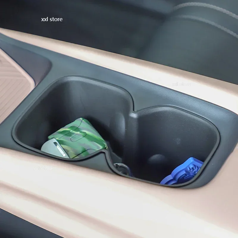 For BYD Seagull Car Water Cup Holder Storage Box Anti-slip Pad Fixed Beverage Holder Garbage Box Auto Interior Accessories