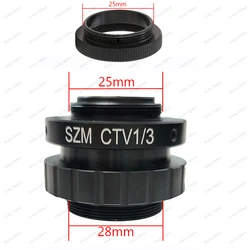 SZMCTV 1/3X Adapter For Simul Focal Trinocular Stereo Microscope HDMI VGA USB Video Camera 0.35X C mount Lens Adapter