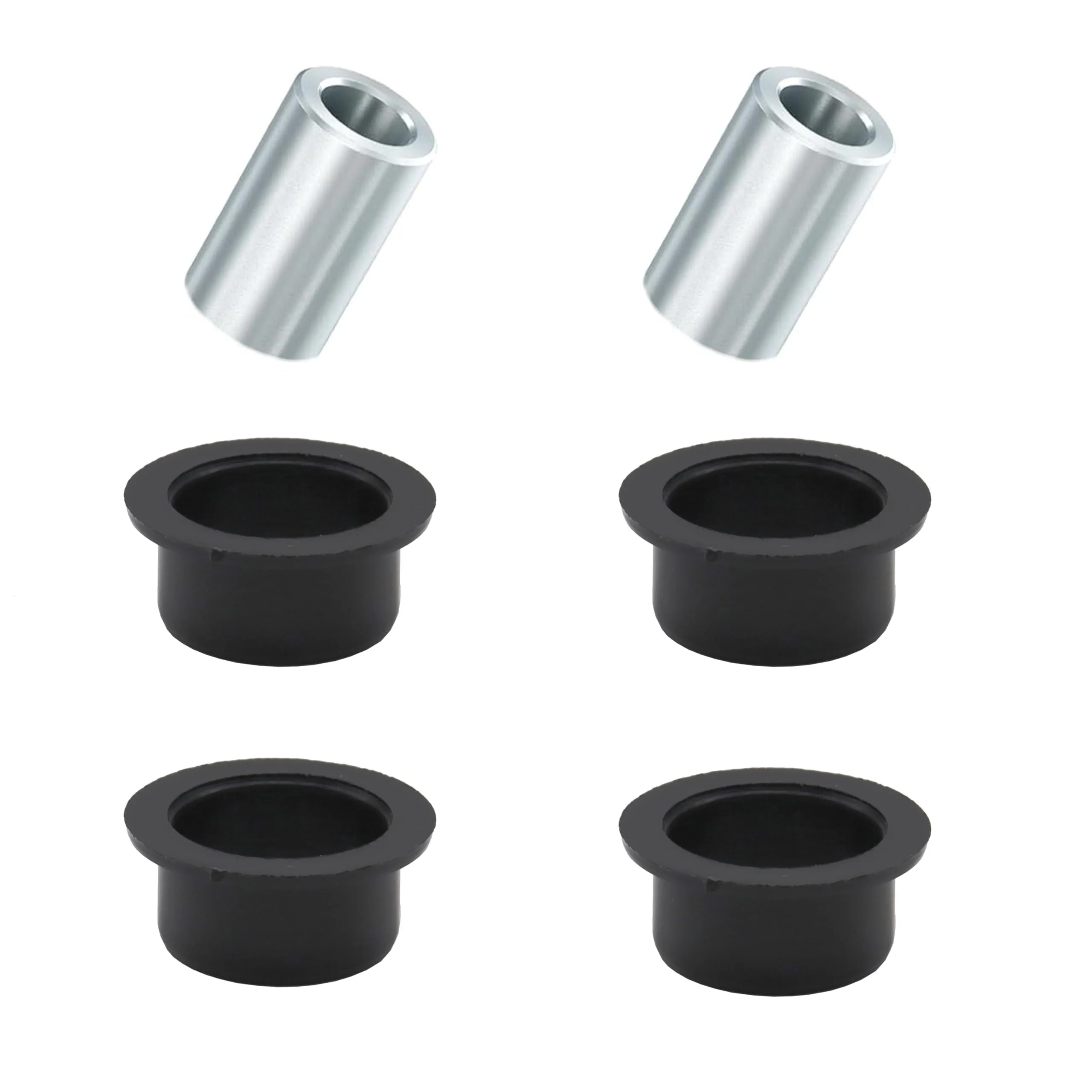 4Pcs Front Rear Suspension Control Arm Bushing Kit #5450095 + 2Pcs Pivot Shaft Pipe #5138276 for Polaris Ranger RZR ACE 500