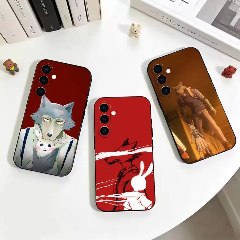 Anime-e BEASTARS Final Black Soft Silicone Phone Case for Samsung Galaxy A73, A42, A72, A70, A53, A52, A51