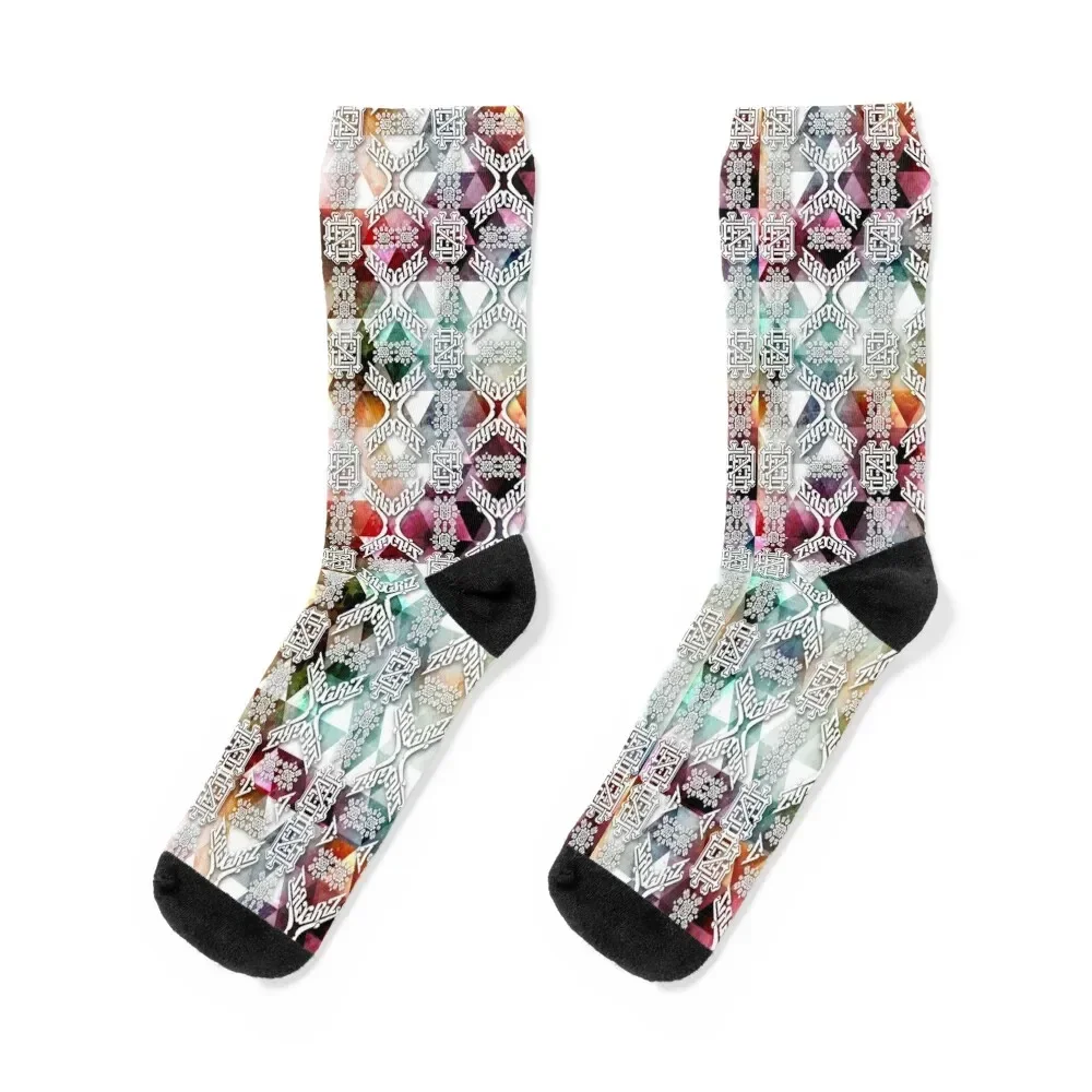 Griz Holographic Music Festival and Rave Accessories Socks Crossfit winter Male Socks Women's