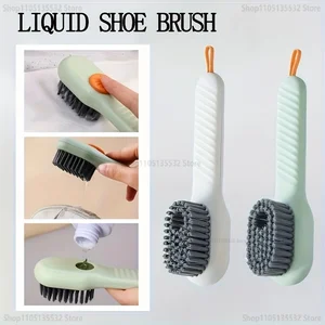 Cleaning Brush Soft Bristled Liquid Shoe Brush Long Handle Brush Clothes Brush Shoe Clothing Board Brush Household Cleaning Tool