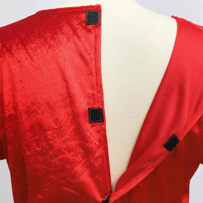 فستان الأميرة التنكري لملكة القلوب للفتيات بلاد العجائب بوكر الأحمر الملكة أداء المسرح زي أطفال أليس ملابس فاخرة