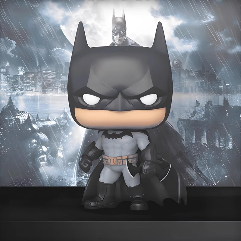 طبعة أصلية FUNKO POP DC Comics Cover: Batman - Arkham Asylum Anime Desktop Decoration Ornament Model Toys نموذج قابل للجمع