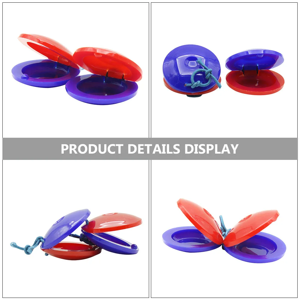 

6 Pcs Speaker Teaching Aids Toys Musical Castanets Instrument Instruments Plastic Kids for Toddlers Preschool Early Education