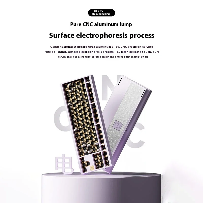 

Weikav Lucky80 3-Model Gaming Mechanical Keyboard Rgb Wired Bluetooth Gasket Esports Aluminum Keyboard Kit Accessories Gift