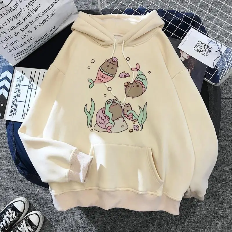 NONE Women Cat Hoodie Oversized 5