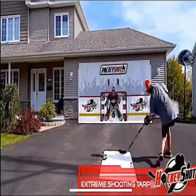 Durable Whole Wall Hockey Shooting Tarp Hockey Training Tool PVC Tarps
