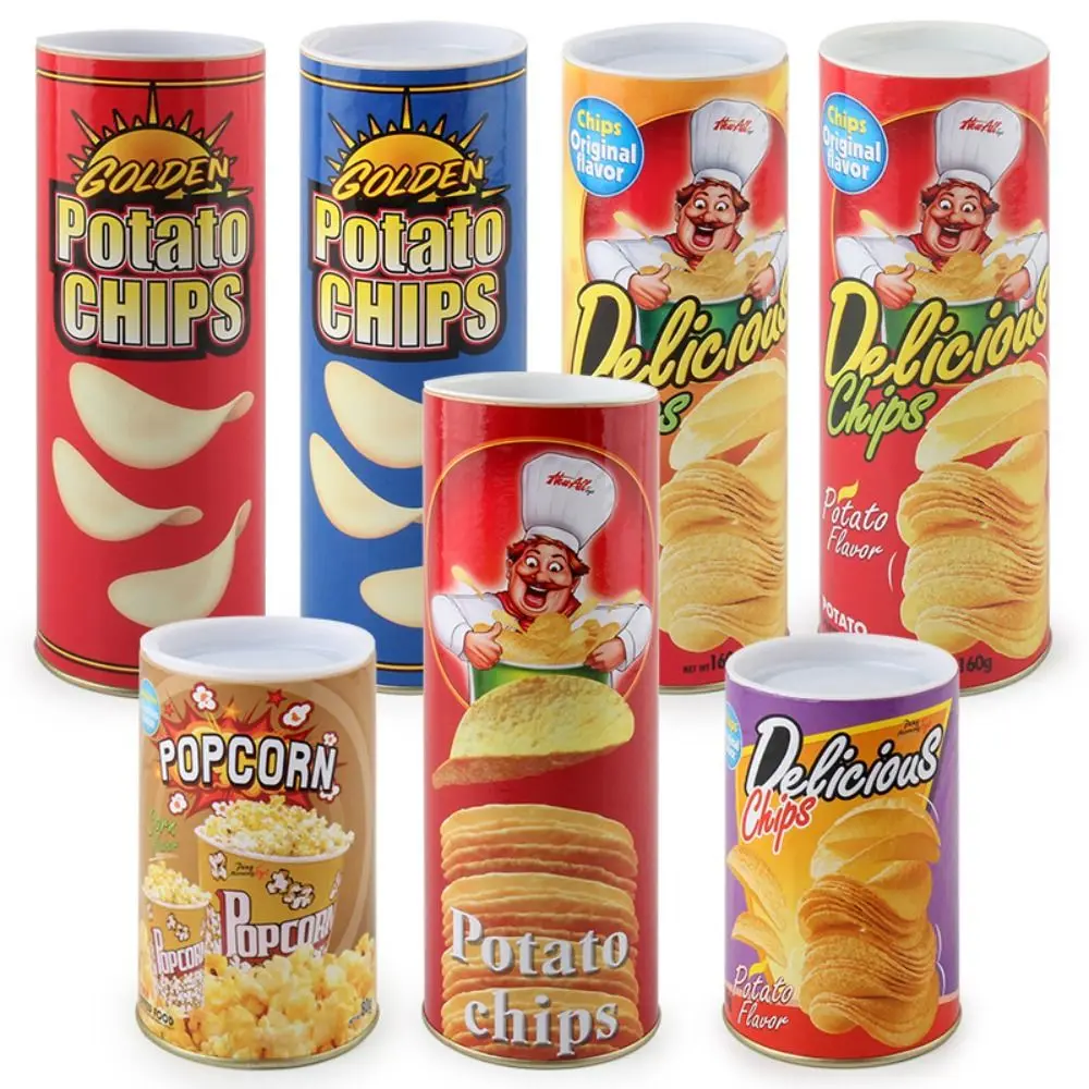 

Spoof Jokes Reusable Fake Snake Toys Spring Snake Popcorn Can Potato Chip Can Toys Party Decoration Jump Magic Tricks