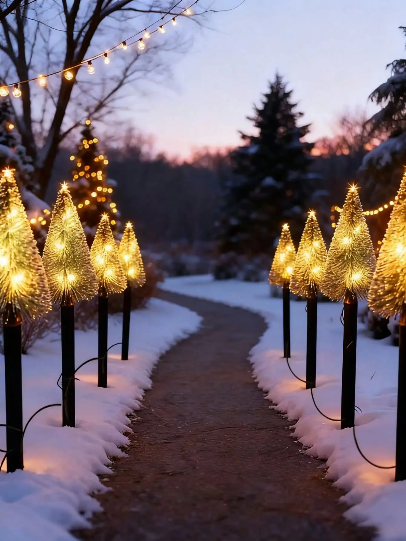 Luce solare da esterno per albero di Natale