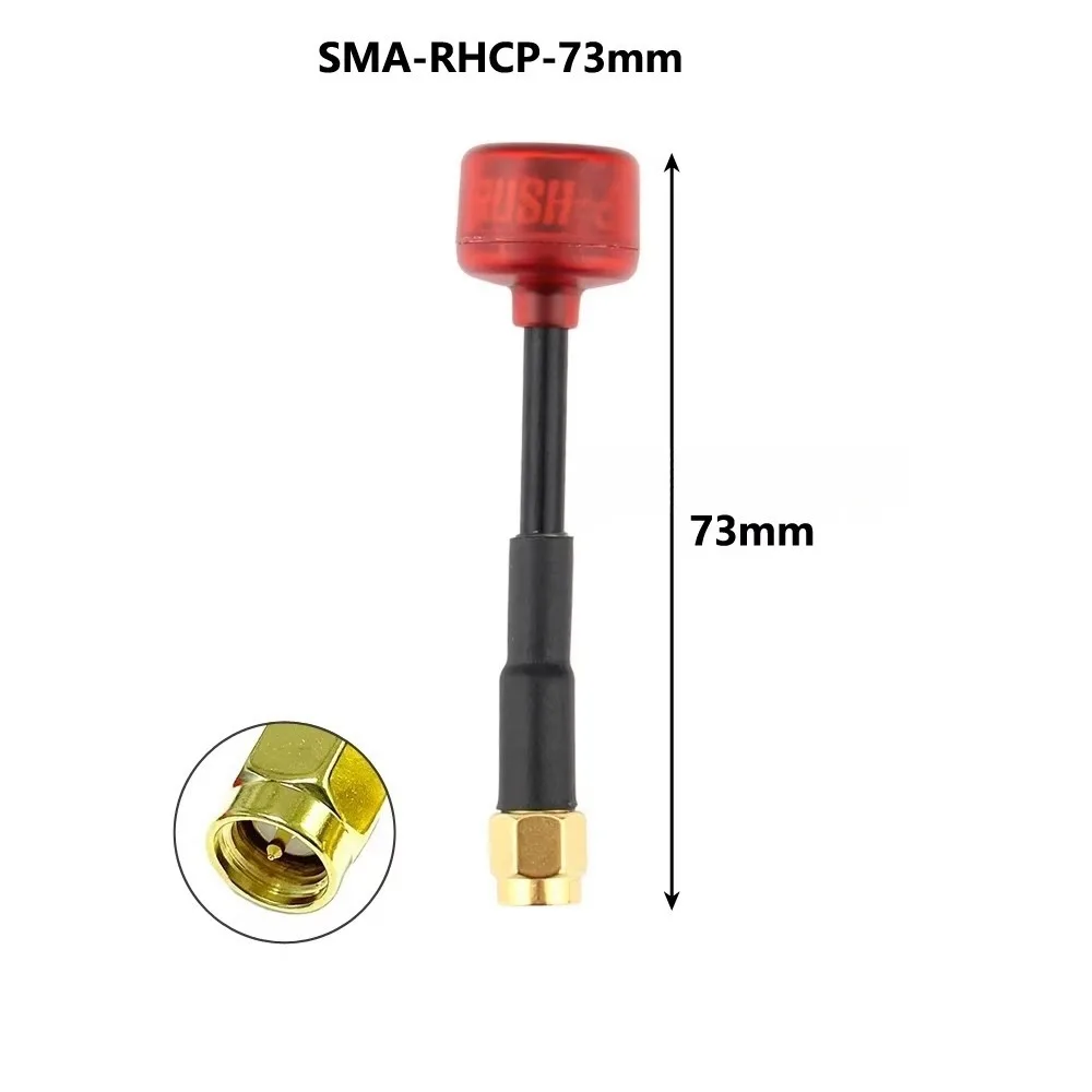 

Антенна Rush Cherry FPV 5,8G SMA MMCX UFL, адаптер для разъема антенны дальнего действия, простой в установке, красные детали для радиоуправляемого дрона