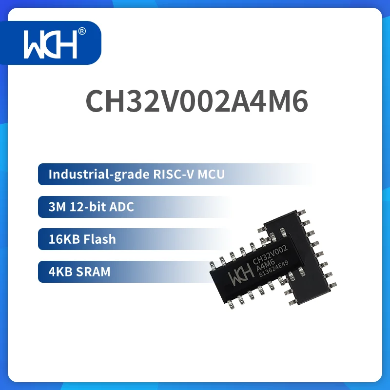 50Pcs/Lot CH32V002 Industrial-grade RISC-V MCU, RISC-V2C, Single-wire Serial Debug Interface image 4