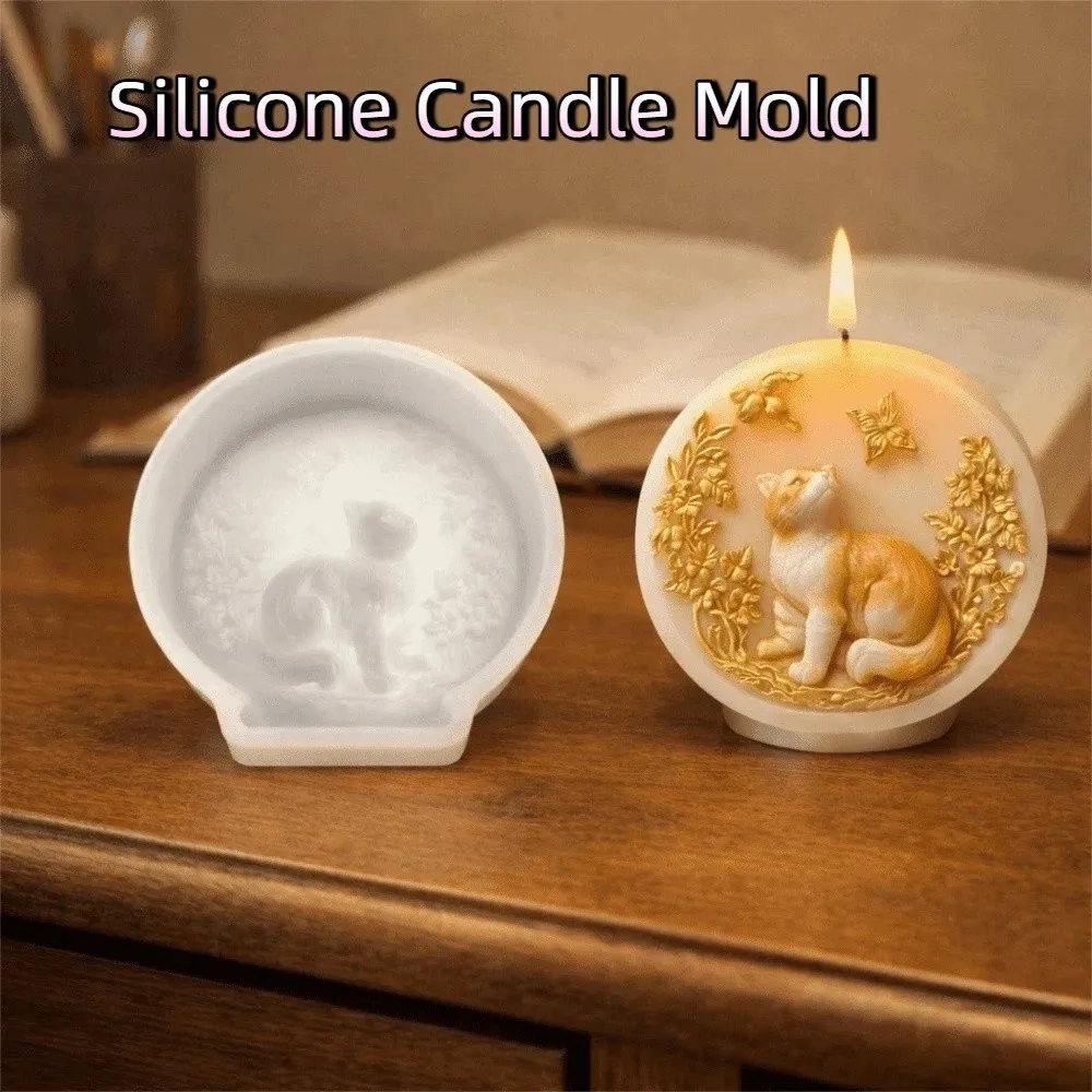

Практичная силиконовая форма для свечей в виде собаки, многоразовая, 3D, для рукоделия, антипригарная, мягкая, для мыла, для дома
